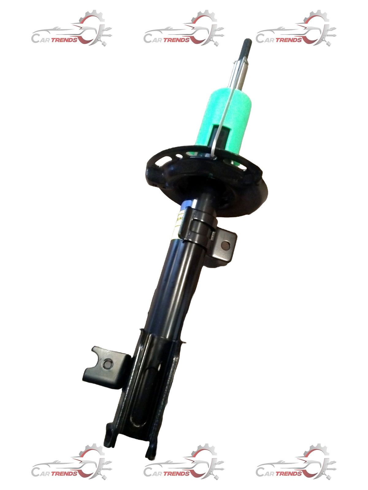 Maruti Suzuki front strut assembly with coil spring and shock absorber for vehicle suspension system.