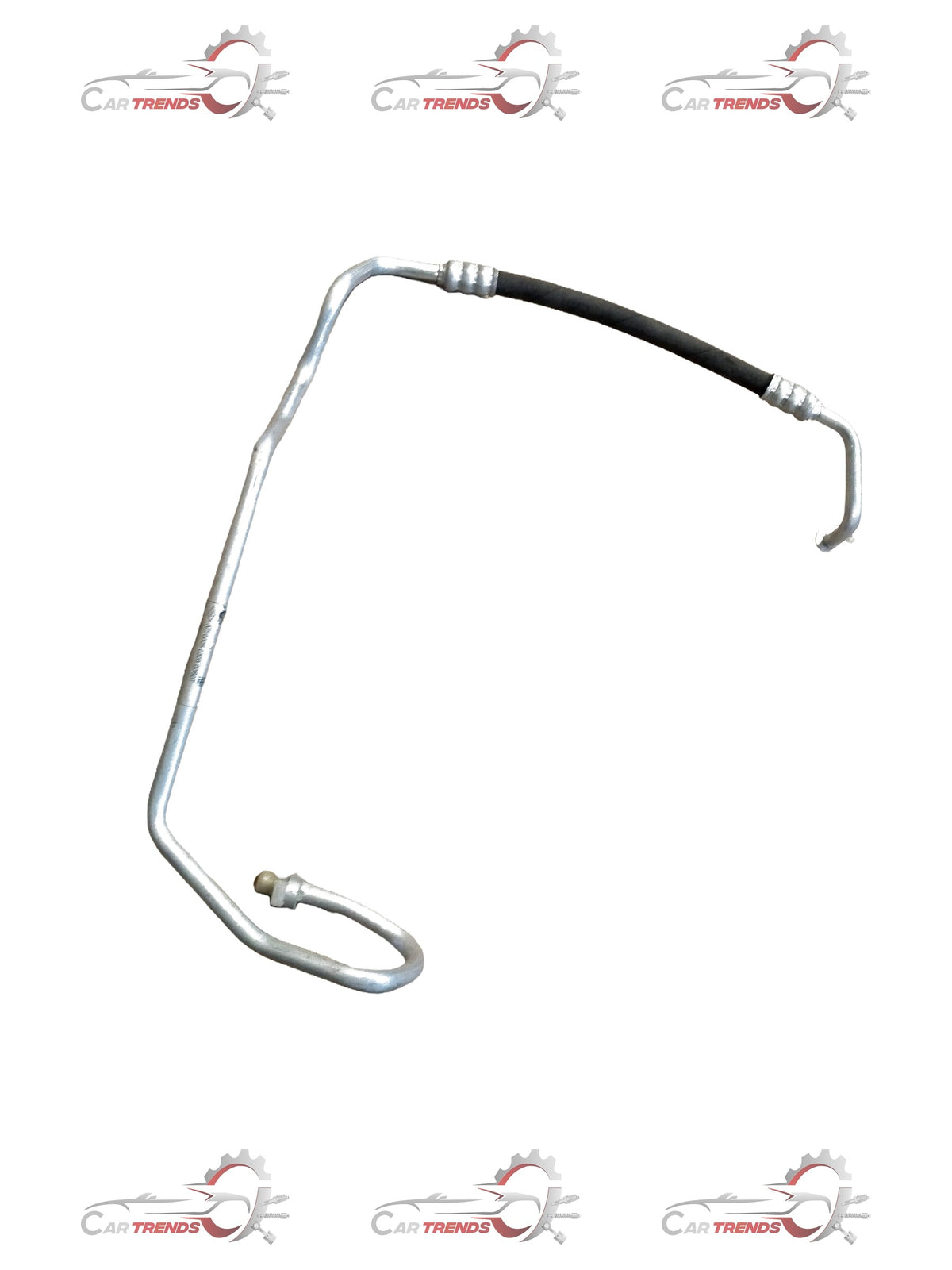 CarTrends Renault extension condenser pipe part #924400143R, showing the metal pipe with fittings and connectors for vehicle cooling system.