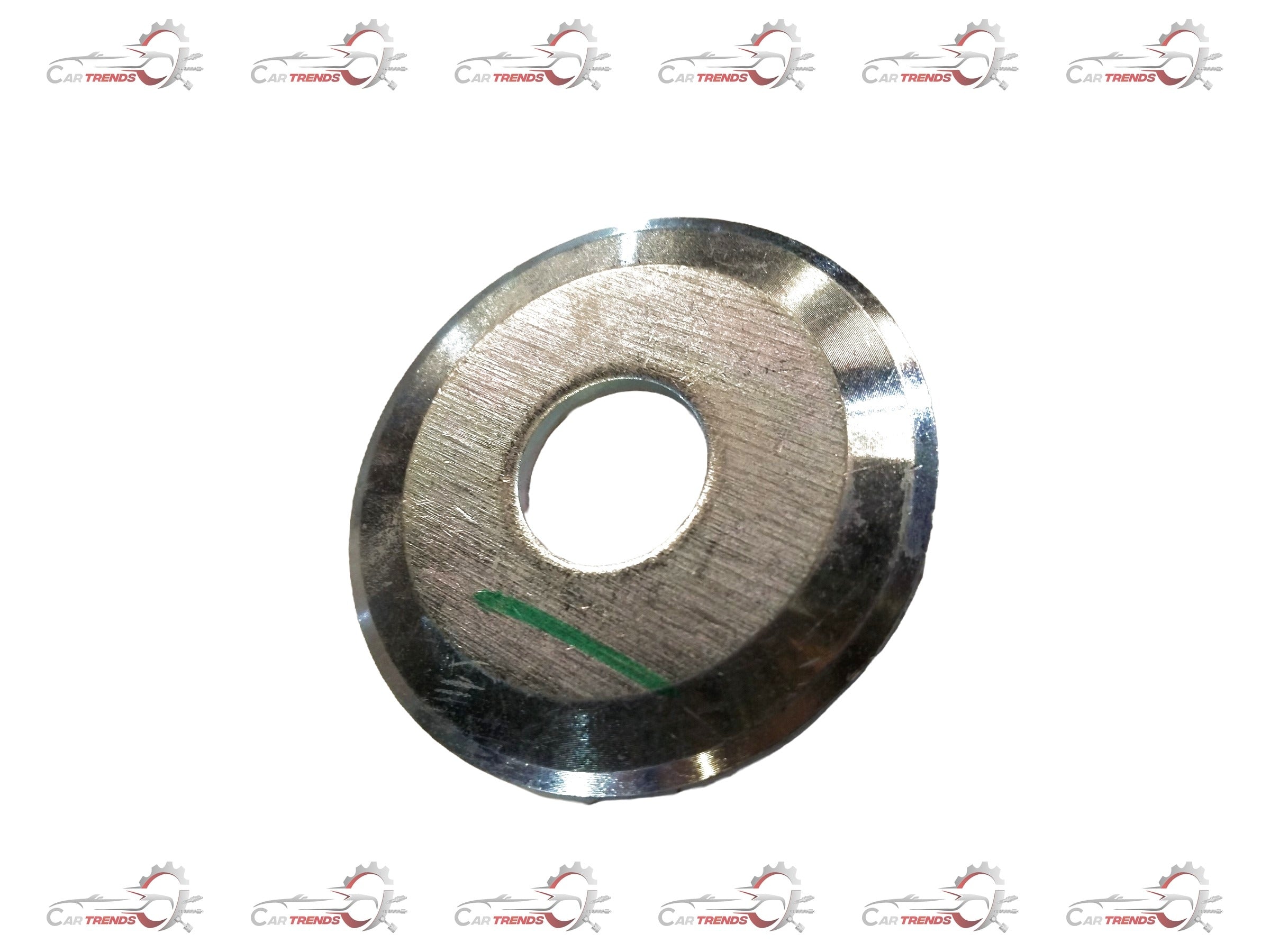Front seat strut bearing for Suzuki Swift, Baleno, or Brezza, image showing the new replacement part with mounting details.
