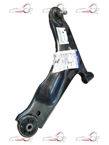CarTrends I10 suspension arm LH spare part, close-up of the black metal suspension arm with mounting points and identification markings