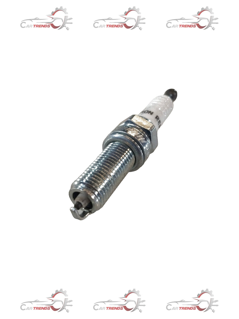 Hyundai Spark Plug Assembly Spare Part by CarTrends, close-up view showing metal connector and ceramic insulator.