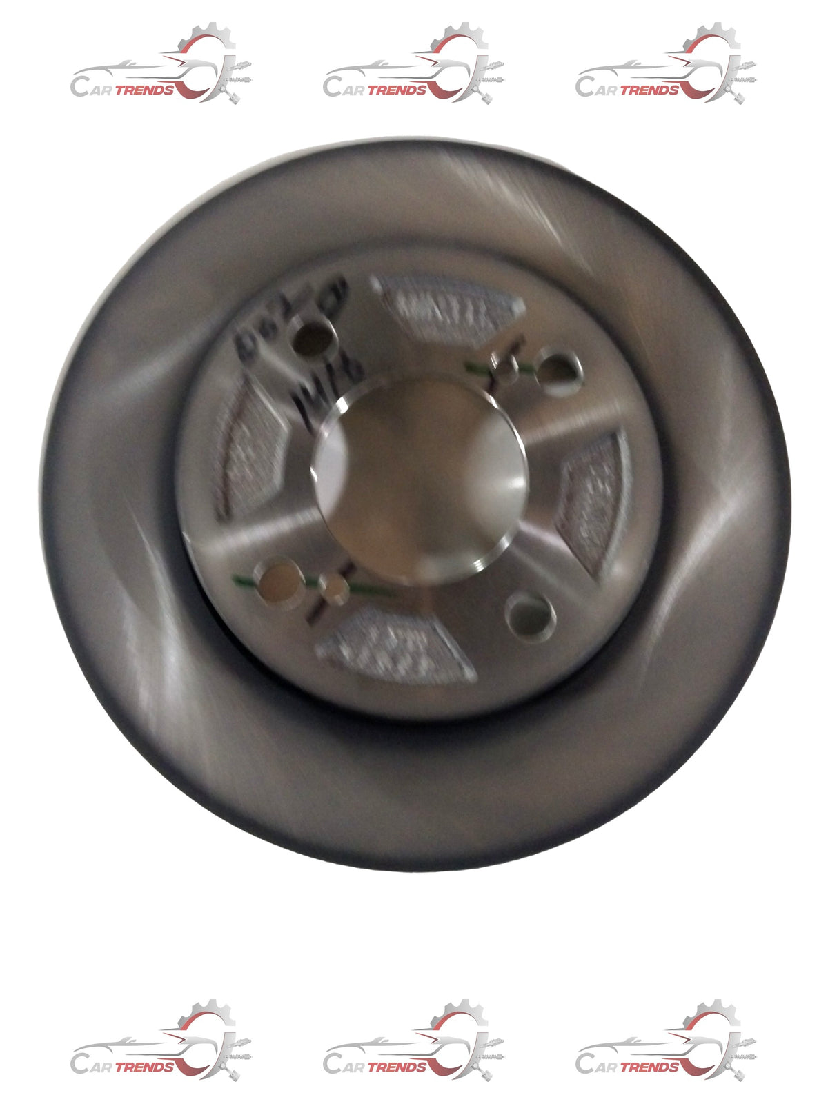 CarTrends front brake disk for Swift new model 55311M68P00, showing the metal rotor with vented design and mounting holes.