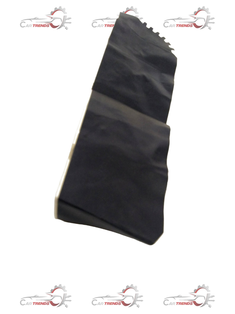 Black tape side door window frame blackout for Chevrolet Sail rear, showing the black adhesive tape on the vehicle window.