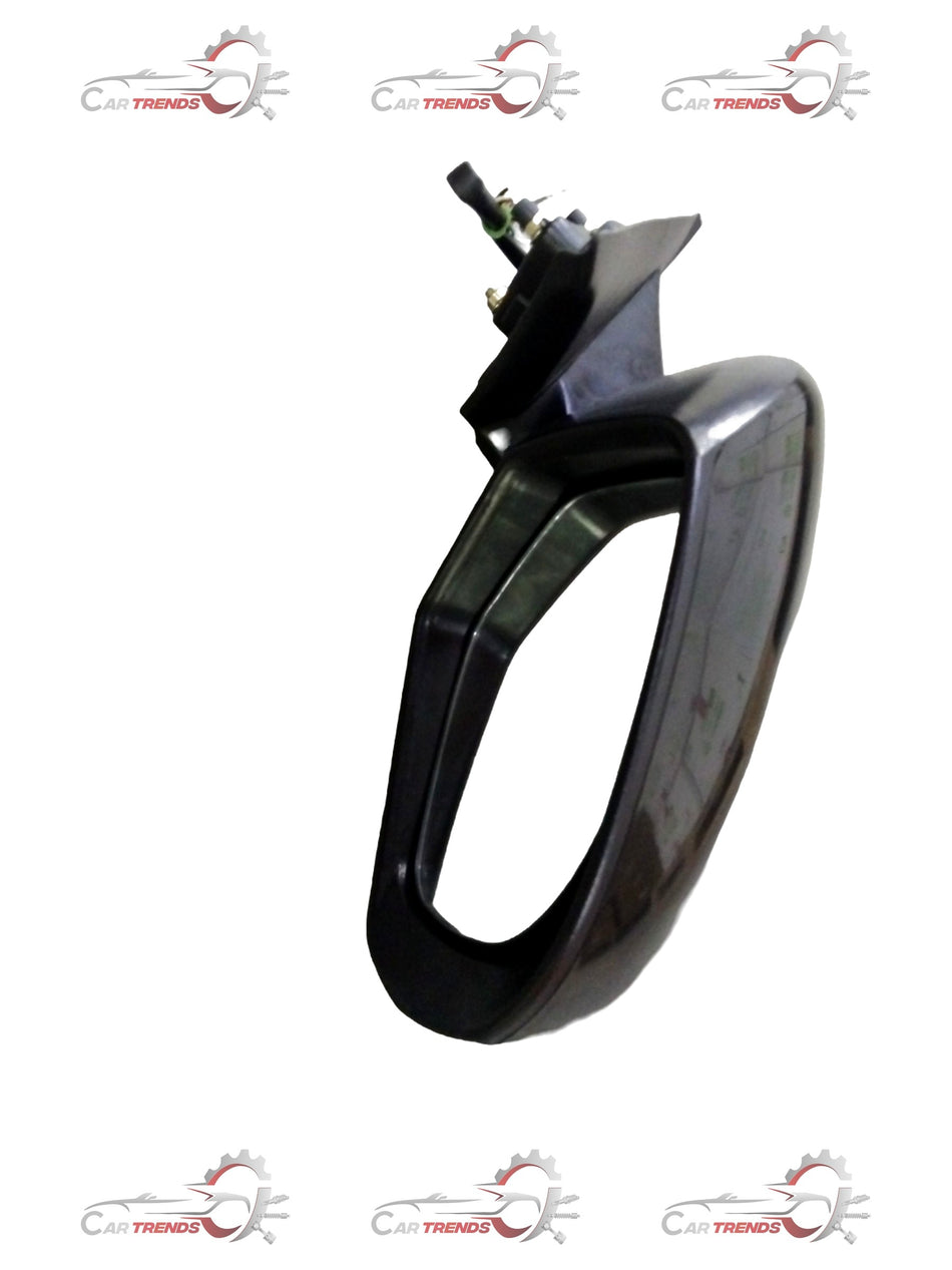 Right hand side mirror with 5-wire indicator for cars, CarTrends Brezza outside rear view mirror, shown with mounting and wiring details