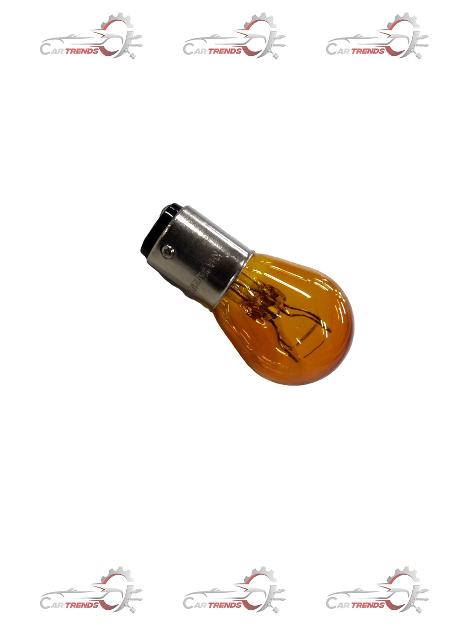 Chevrolet Captiva park turn signal lamp bulb by General Motors, close-up of the clear lens and electrical connector.