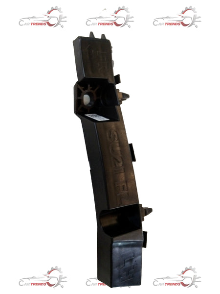 Hyundai Eon front bumper cover in black with mounting points, designed for a perfect fit on the Hyundai Eon vehicle.