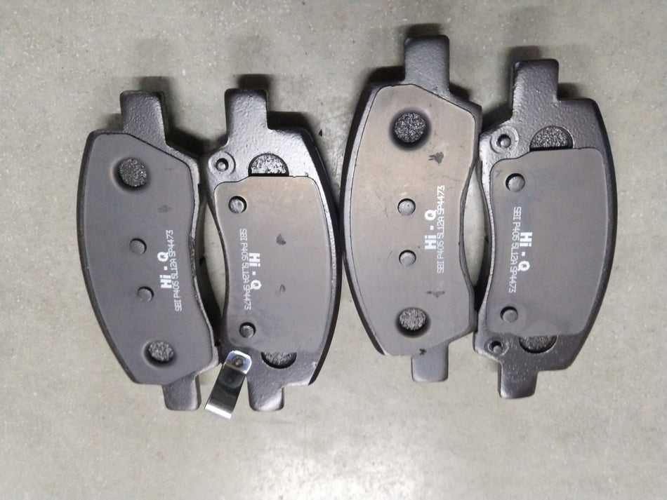 Front brake pad for Hyundai Venue and Kia Sonet by CarTrends, showing the metallic brake pad with friction material.