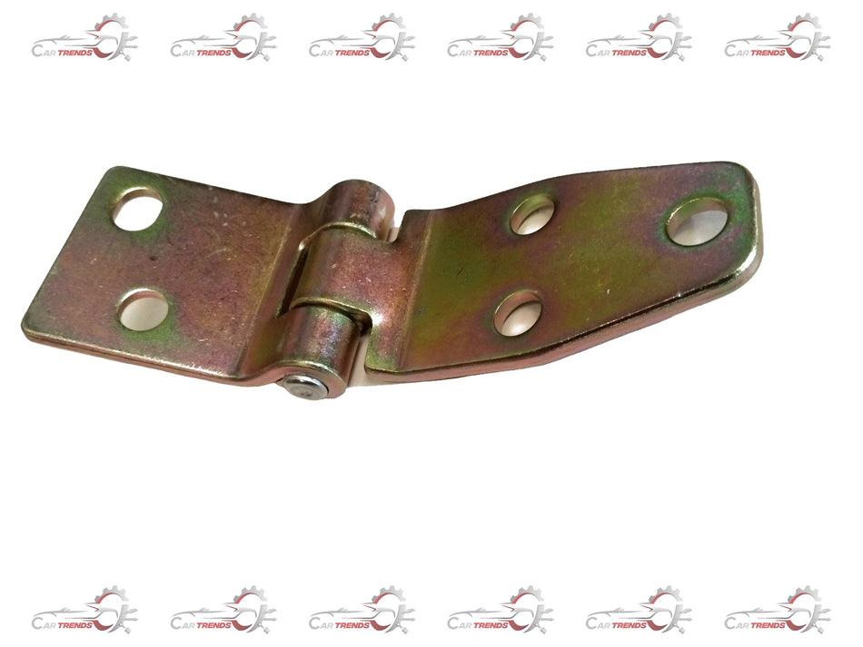 Mahindra Bolero door hinge assembly in red, designed for right-hand side, with visible metal components and mounting points.