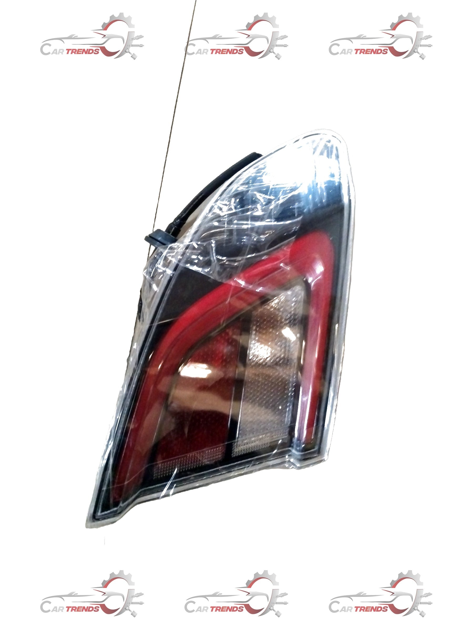 Hyundai Aura tail lamp in black, featuring clear lens and LED indicators, designed for Hyundai Aura LH model.