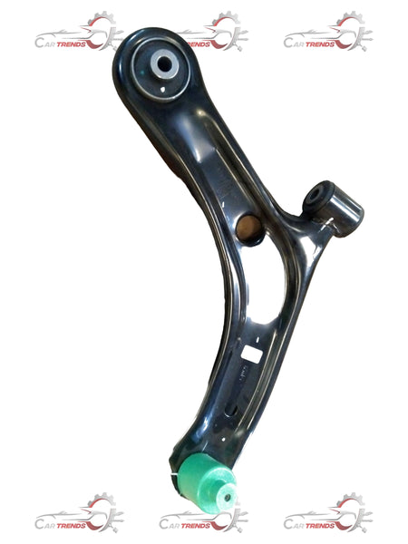 Maruti Suzuki front suspension arm assembly with metal components and mounting points, used in vehicle suspension systems.