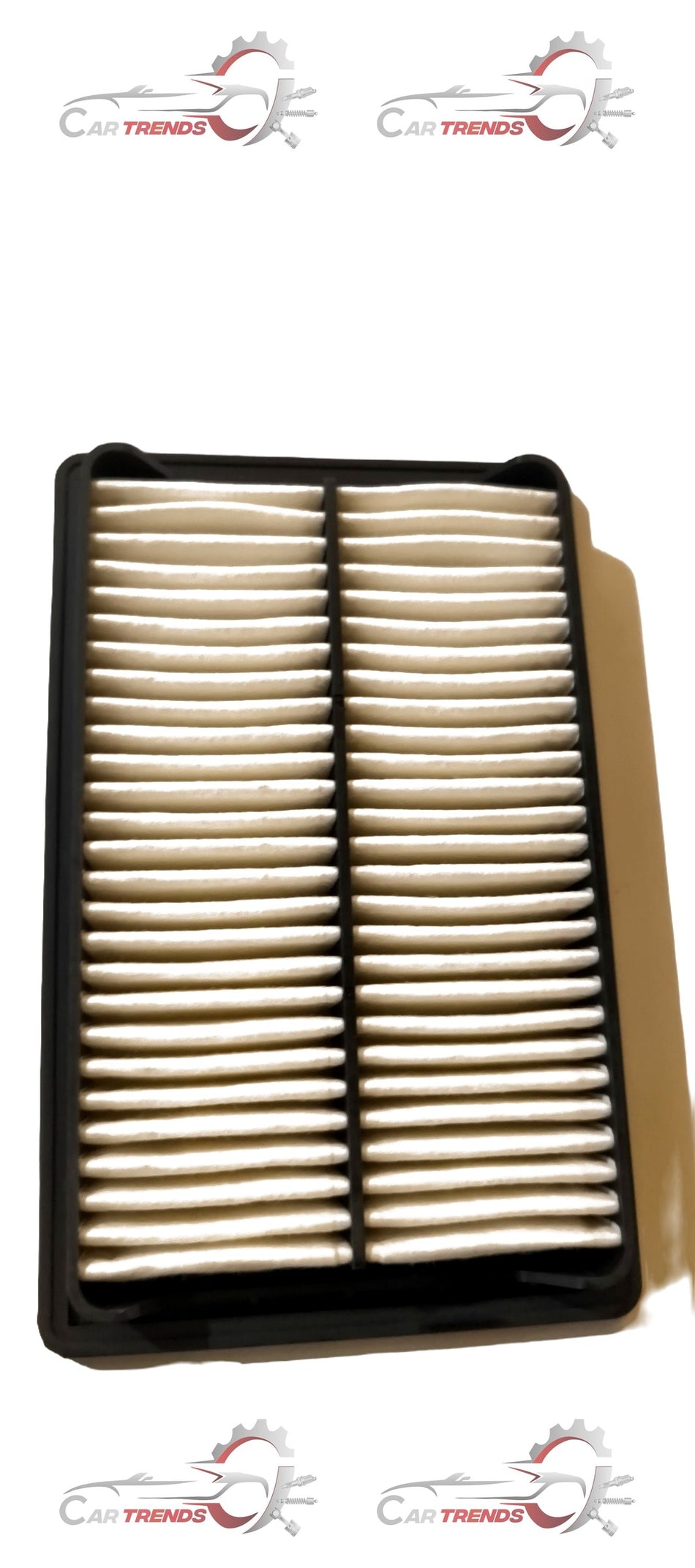 CarTrends air filter cleaner for Santro, i10, Accent, and Eon, showing the spare parts in a close-up view.