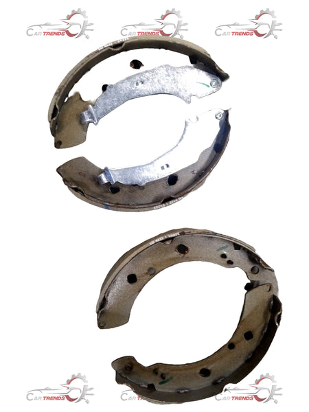 Rear brake pad for Polo, Vento, and Ameo by CarTrends, showing the black brake pad with metal backing plate.