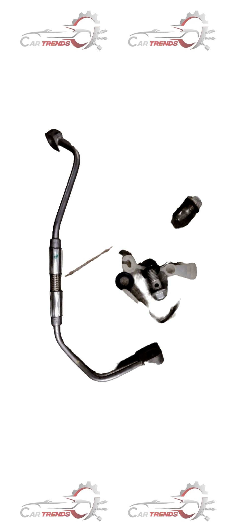 General Motors turbo oil feed pipe for Chevrolet Enjoy, showing the metal pipe with fittings for engine lubrication.