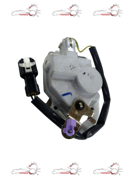 Rear left door lock actuator for Chevrolet Tavera, made by General Motors, shown in the image with mechanical components.