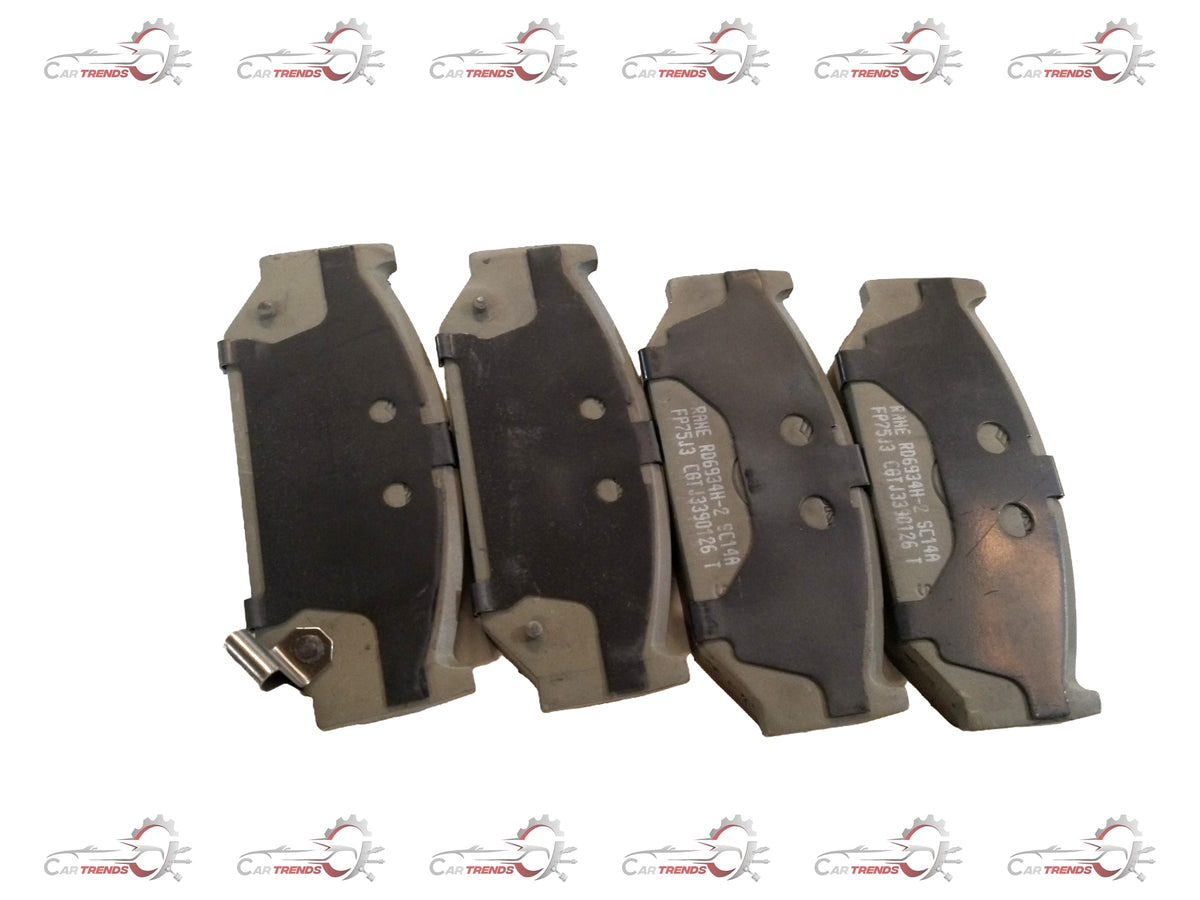 Maruti Suzuki Ciaz front brake pad by CarTrends, showing the new replacement brake pad with detailed friction surface.