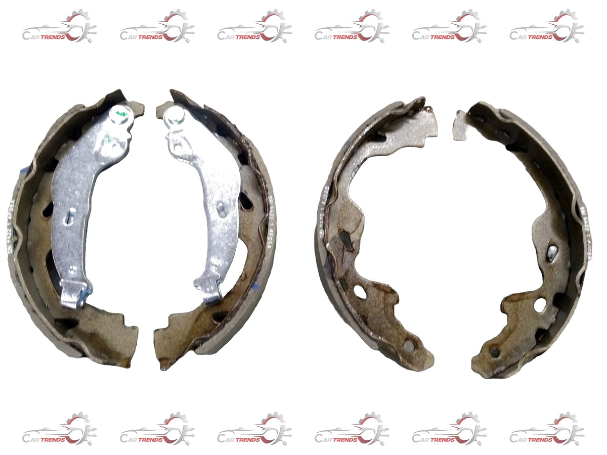 Rear brake shoe for Maruti Suzuki Alto 800, Alto K10, Wagaon R T1, and Zen Estilo by CarTrends, model #SA322
