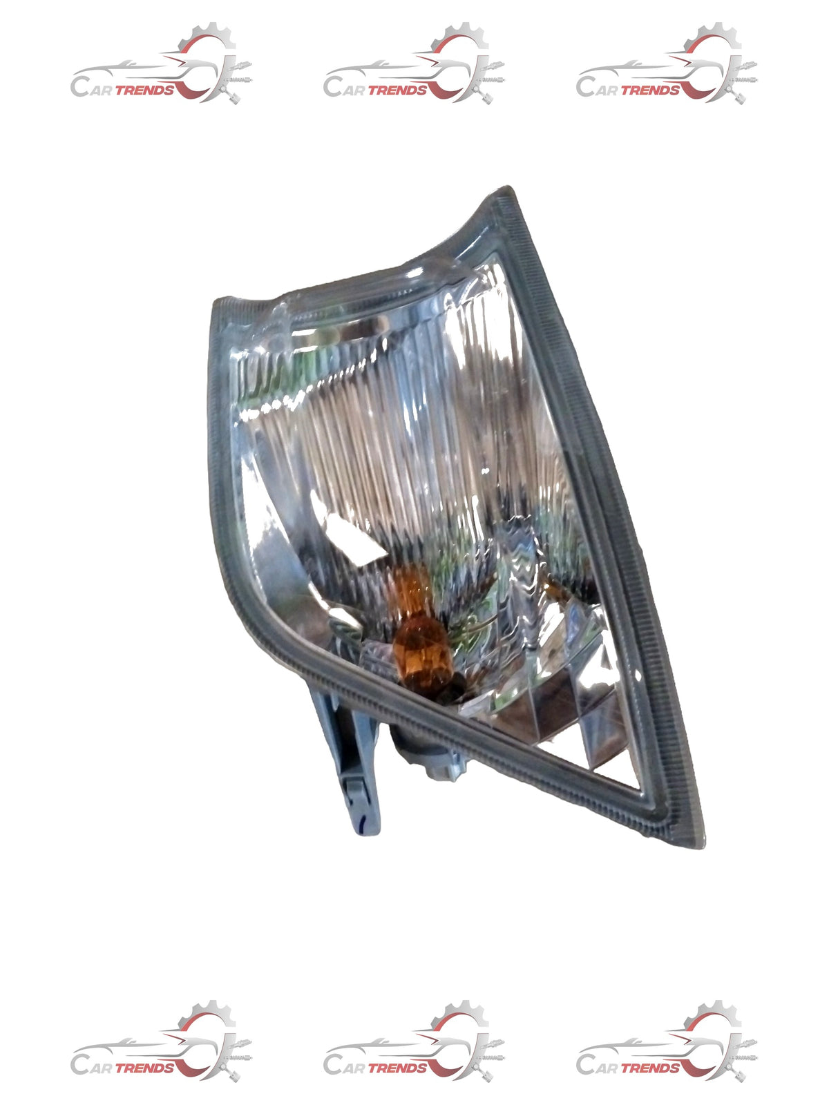 Toyota Hilux and Fortuner front turn lamp assembly, OEM replacement part with clear lens and mounting brackets.