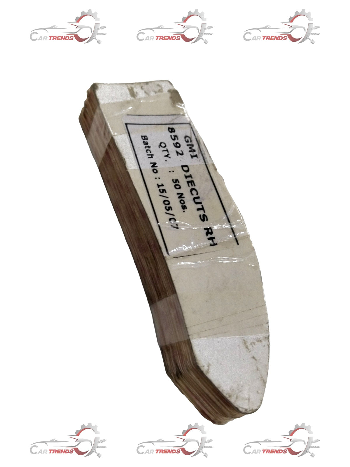 Protective tape door for Chevrolet Tavera rear, branded by General Motors, showing the adhesive tape applied to the door surface.