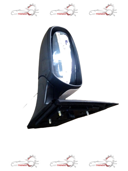 Hyundai I20 Elite outside rear view mirror LH side, CarTrends replacement part, showing mirror and mounting bracket.