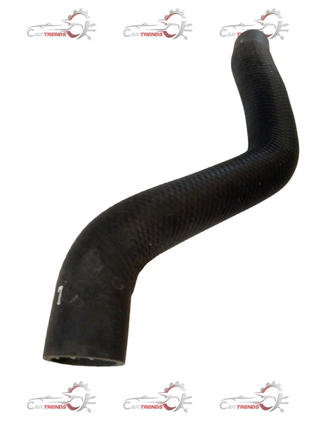 Nissan X-Trail top hose by CarTrends, close-up view showing black rubber automotive radiator or coolant hose.