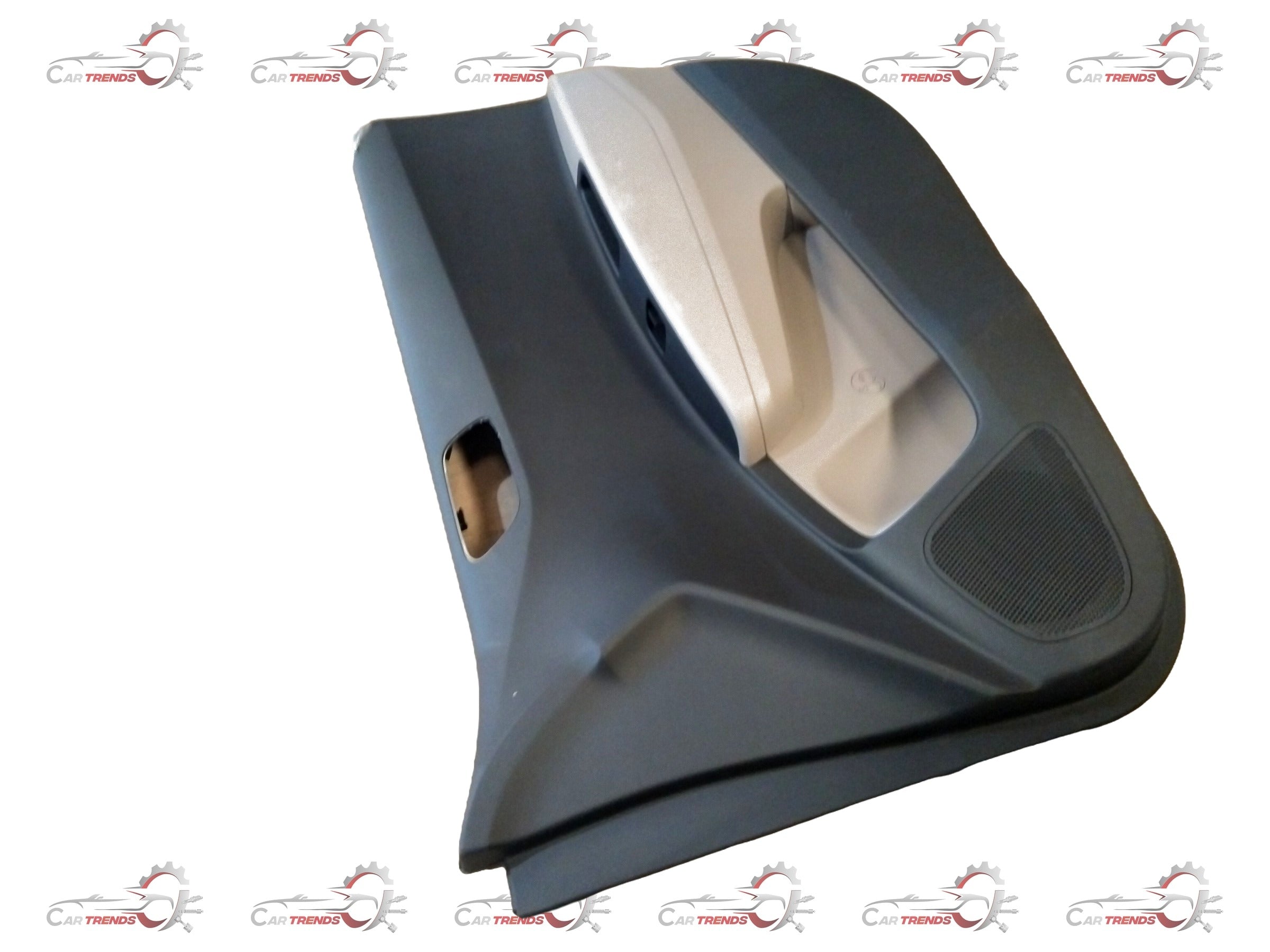 Hyundai Grand i10 right front panel door by CarTrends, aluminum exterior with window opening and door handle visible.