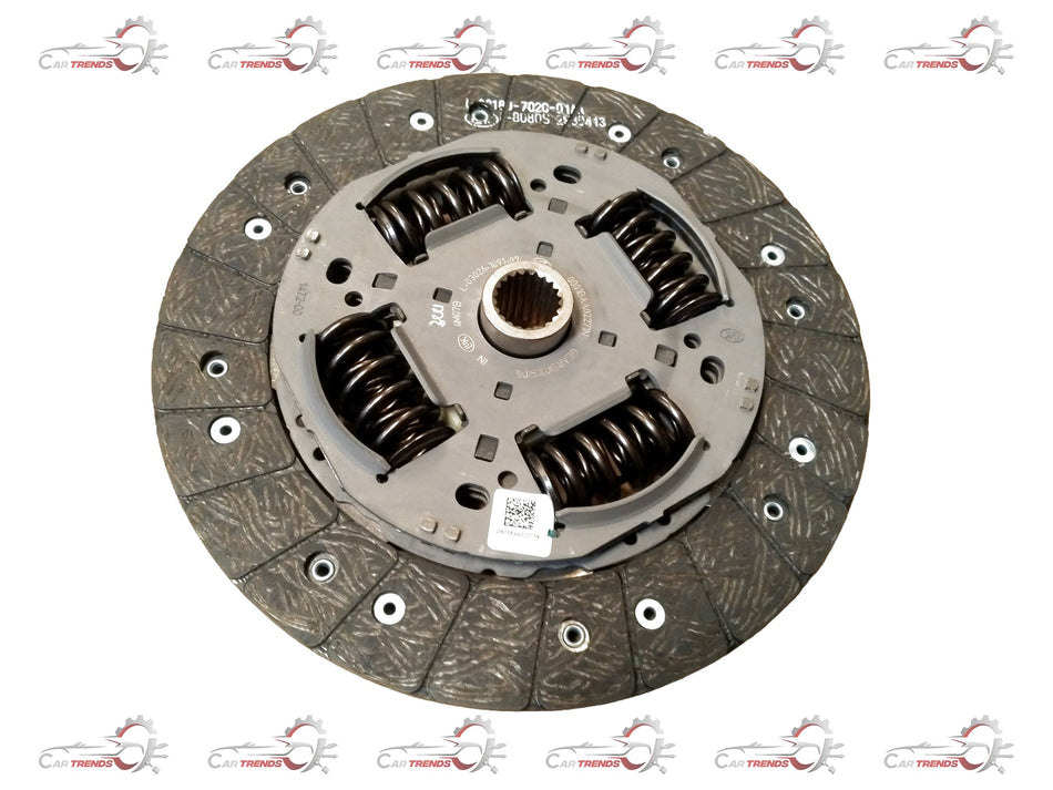 Mahindra clutch plate for 130HP models, compatible with Bolero, Scorpio, Thar, and Xylo vehicles, showing the clutch plate part.