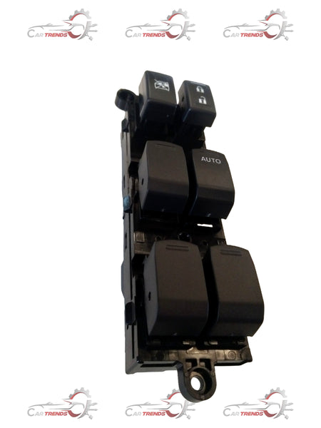 Maruti Suzuki power window main switch assembly for Swift, Baleno, Brezza, Alto models, shown in a close-up image.