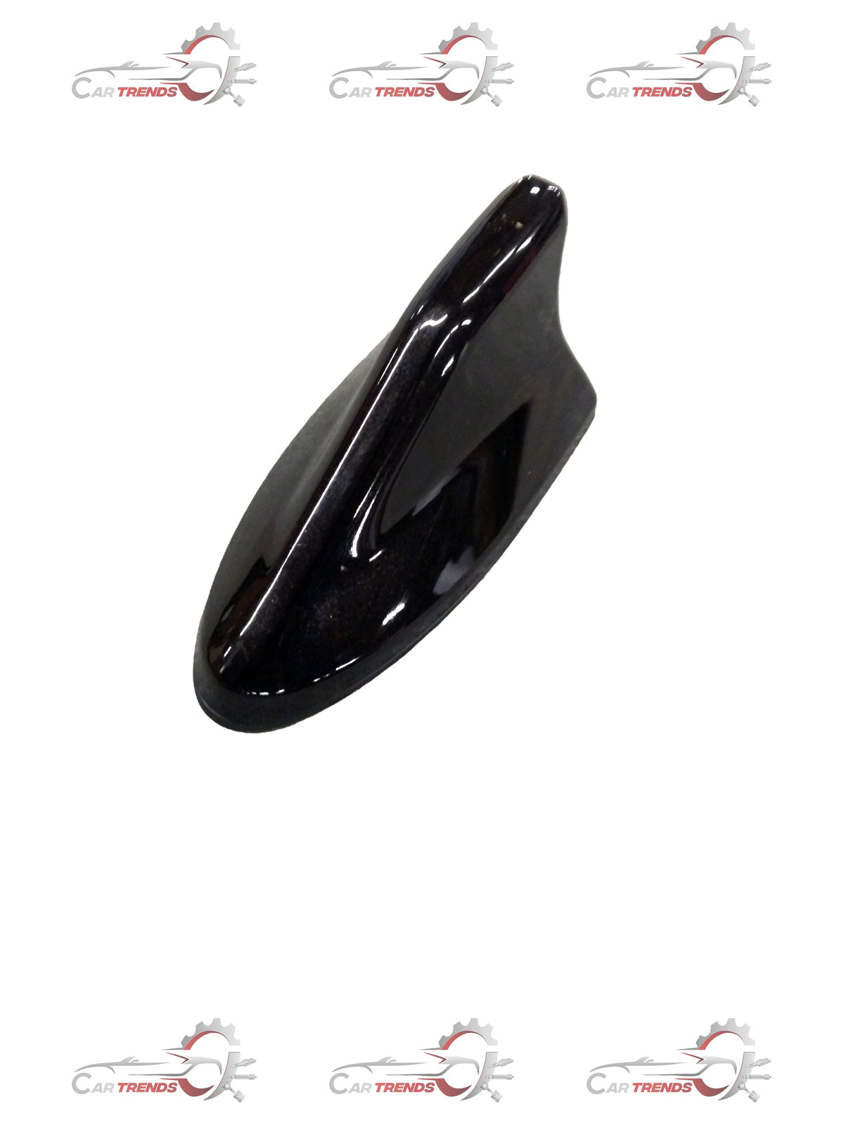 Galio Shark Fin antenna for cars, black plastic with sleek shark fin design, mounted on vehicle roof.