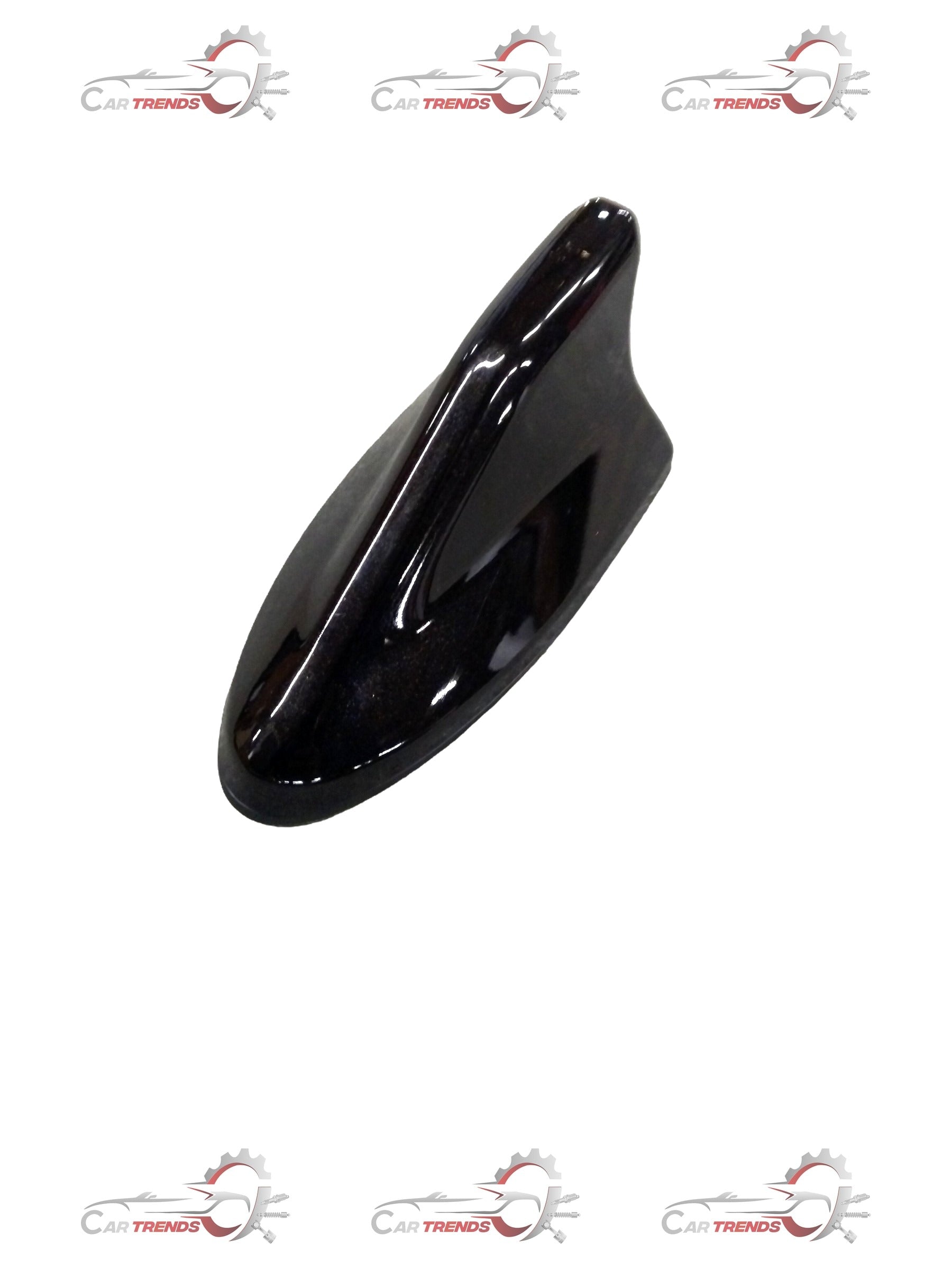 Galio Shark Fin antenna for cars, black plastic with sleek shark fin design, mounted on vehicle roof.