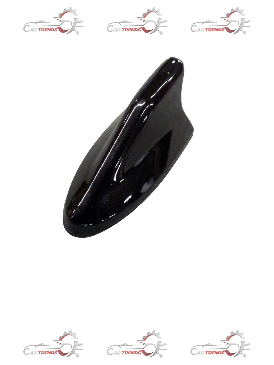 Galio Shark Fin antenna for cars, black plastic with sleek shark fin design, mounted on vehicle roof.