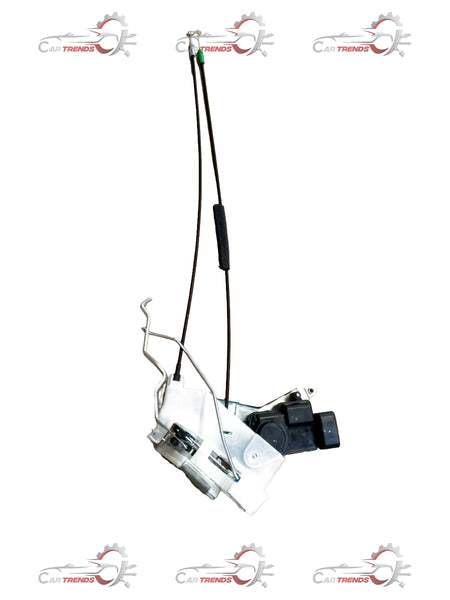 Maruti Suzuki Celerio latch assembly, right side, with metal components and mounting points for vehicle door lock system.