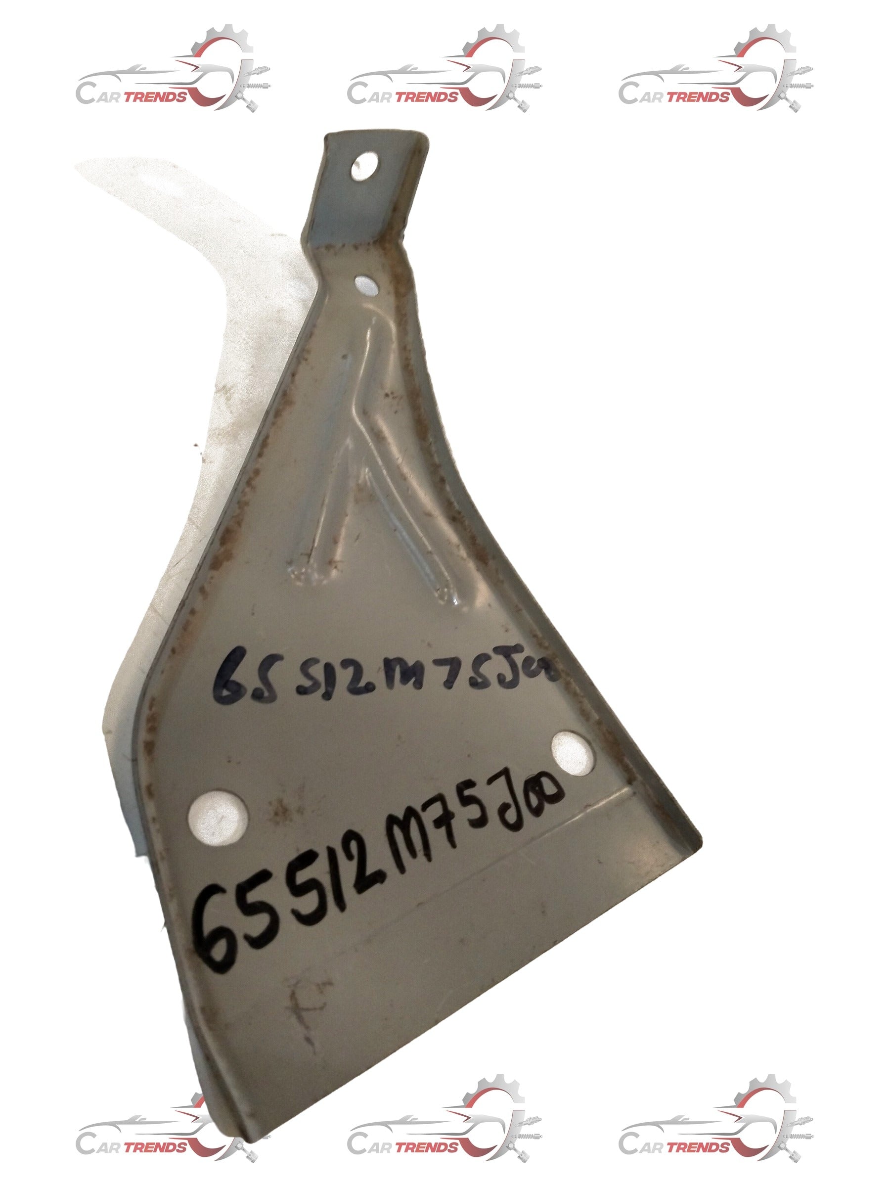 Maruti Suzuki bumper side bracket, part number 65512M75J00, shown in a close-up image of the vehicle component.