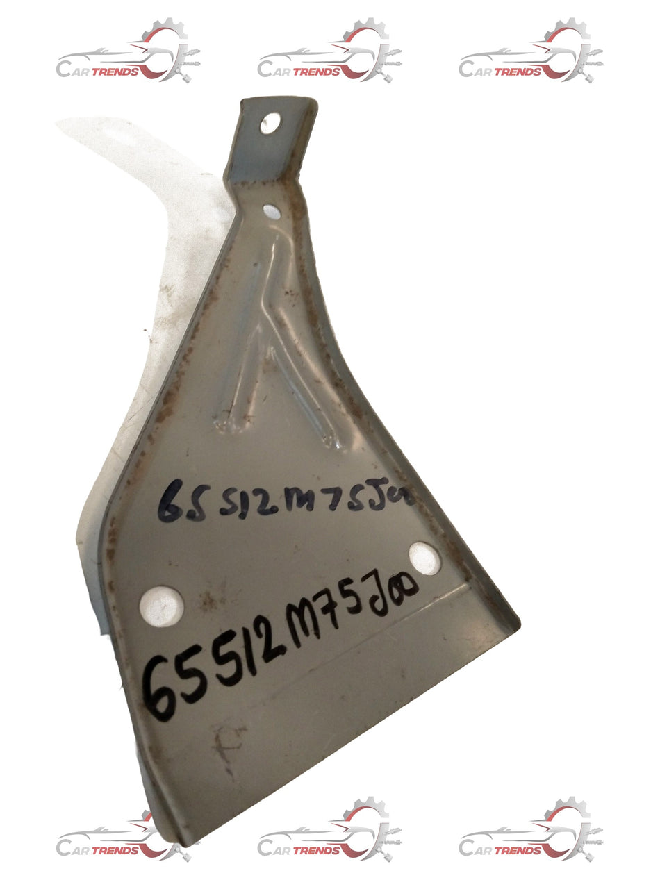 Maruti Suzuki Ertiga rear bumper side bracket LH, car part in black with mounting points visible for vehicle repair.