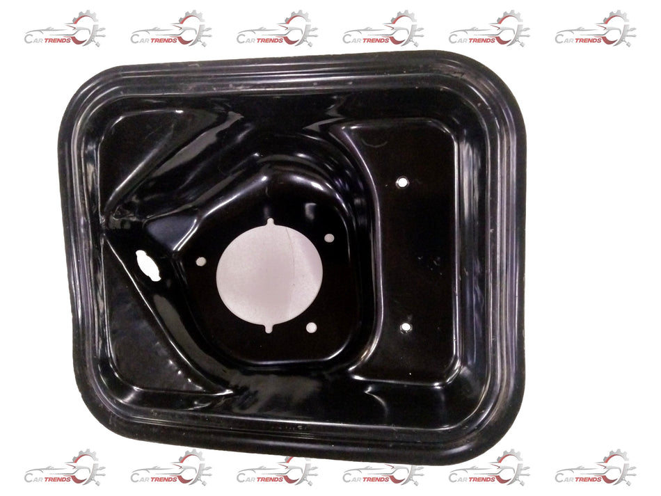 General Motors Chevrolet Aveo fuel filler cap, black plastic with locking mechanism, designed for fuel tank access.
