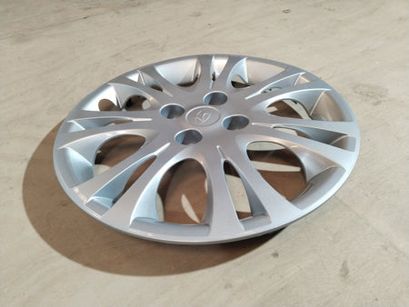 CarTrends wheel assembly for I10, Grand I10, Xcent, and i20 models showing a close-up of the automotive wheel part.