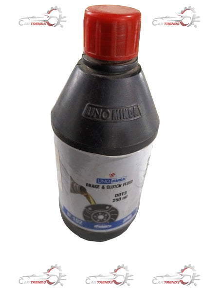 MINDA BRAKE OIL DOT 3 250ML | PUNCH/ALTROZ/SAFARI/HARRIER | # BF102 BF102 - Front view