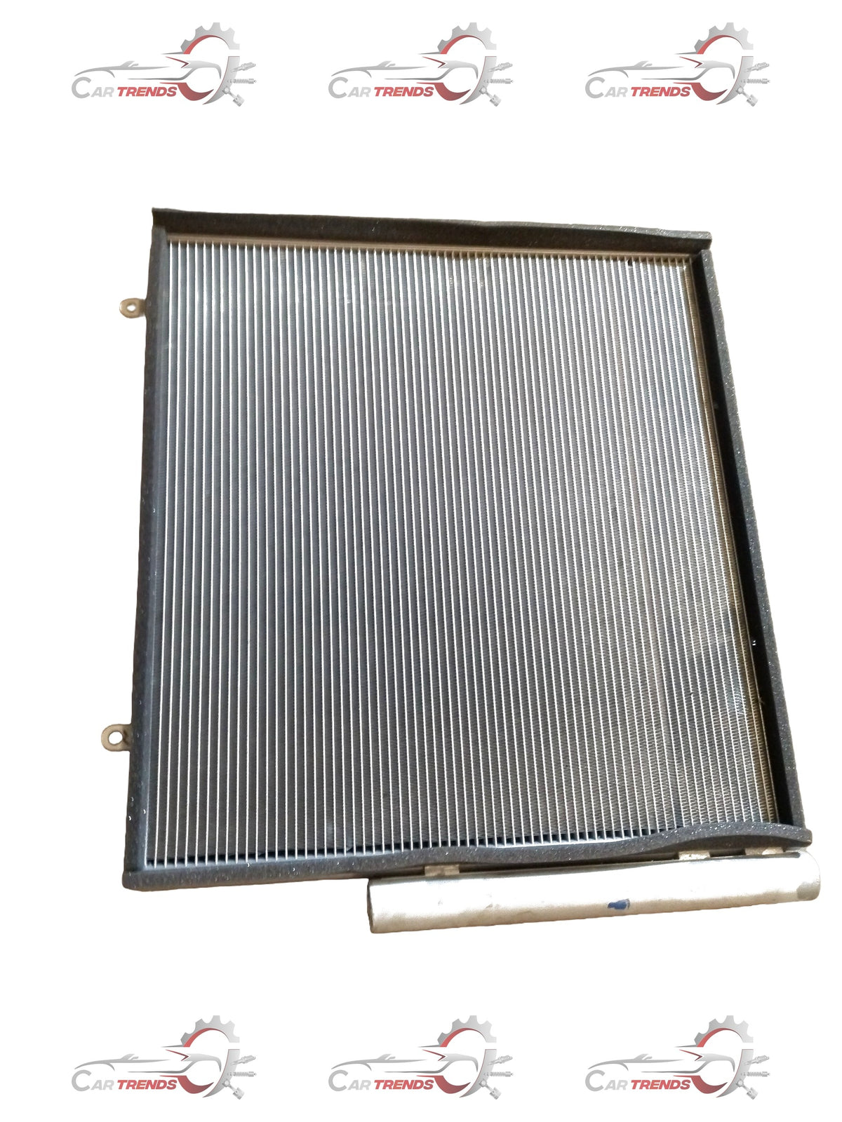CarTrends AC condenser for Brezza 2nd Gen 2022+ petrol and CNG models, showing the radiator and condenser fins.
