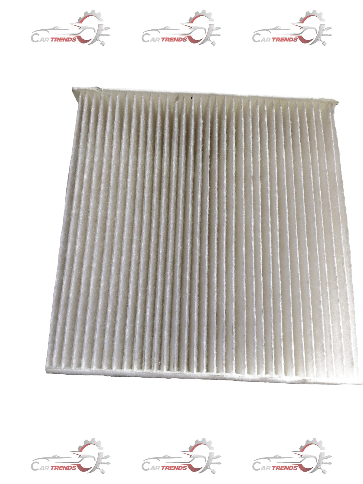 CarTrends Amaze AC filter spare part, rectangular air conditioning filter with pleated design for vehicle cooling system.
