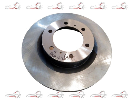 Toyota disc brake part #435120K260, showing a close-up of the metallic disc with mounting holes for Toyota vehicle replacement.