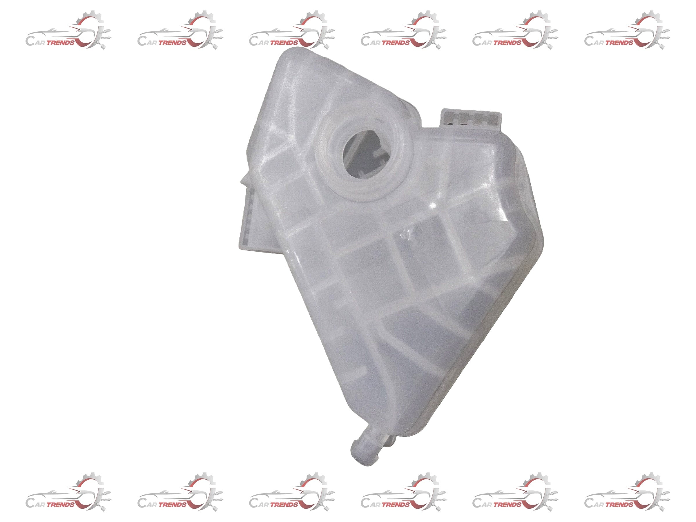 CarTrends coolant bottle for Ford EcoSport, spare part with part number BE8Z8A080A, showing the plastic coolant reservoir.