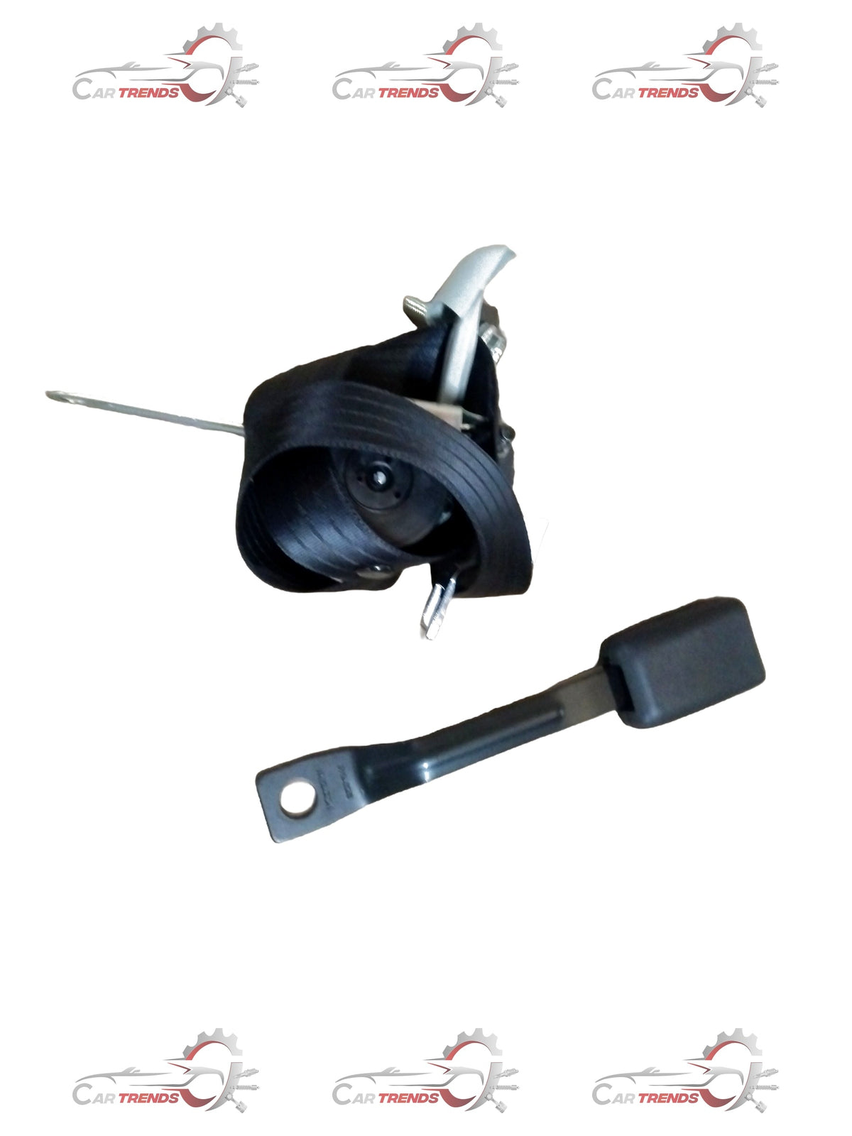 CarTrends spare belt assembly part, rear right side, automotive replacement component with visible belt and mounting features.