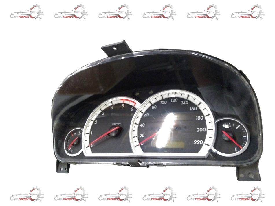 Chevrolet Captiva cluster instrument panel with speedometer, tachometer, and fuel gauge from General Motors.