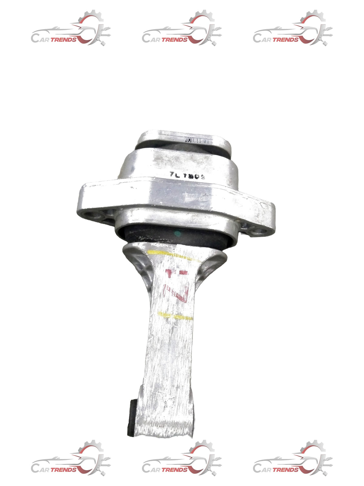 General Motors Chevrolet Aveo rod reaction part, showing metal component with mounting points and surface details.