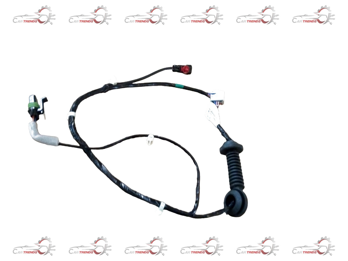 Mahindra wiring harness for Scorpio, Bolero, Thar, XUV300 rear door, RH and LH side, part #1801CAA13590N, shown with connectors.