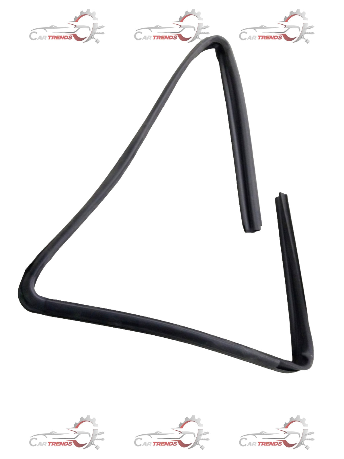 Weatherstripping door and window seal for Chevrolet Enjoy by General Motors, shown in close-up with black rubber material.