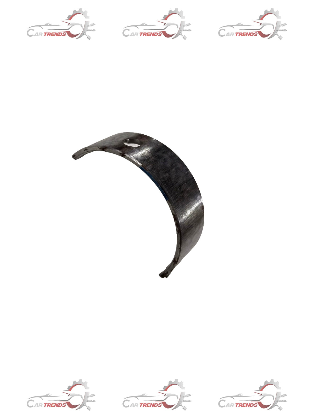 Rear brake shoe for Chevrolet Aveo and Optra by CarTrends, showing the metal and friction surface of the brake shoe.