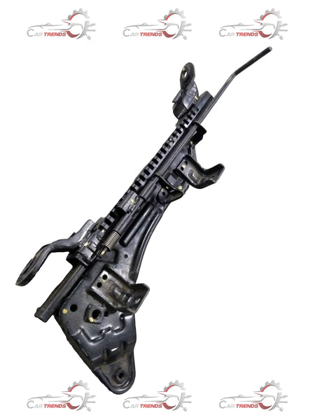 Chevrolet Spark left rail assembly with recliner feature, part number J990767L0, showing metal components and recline mechanism