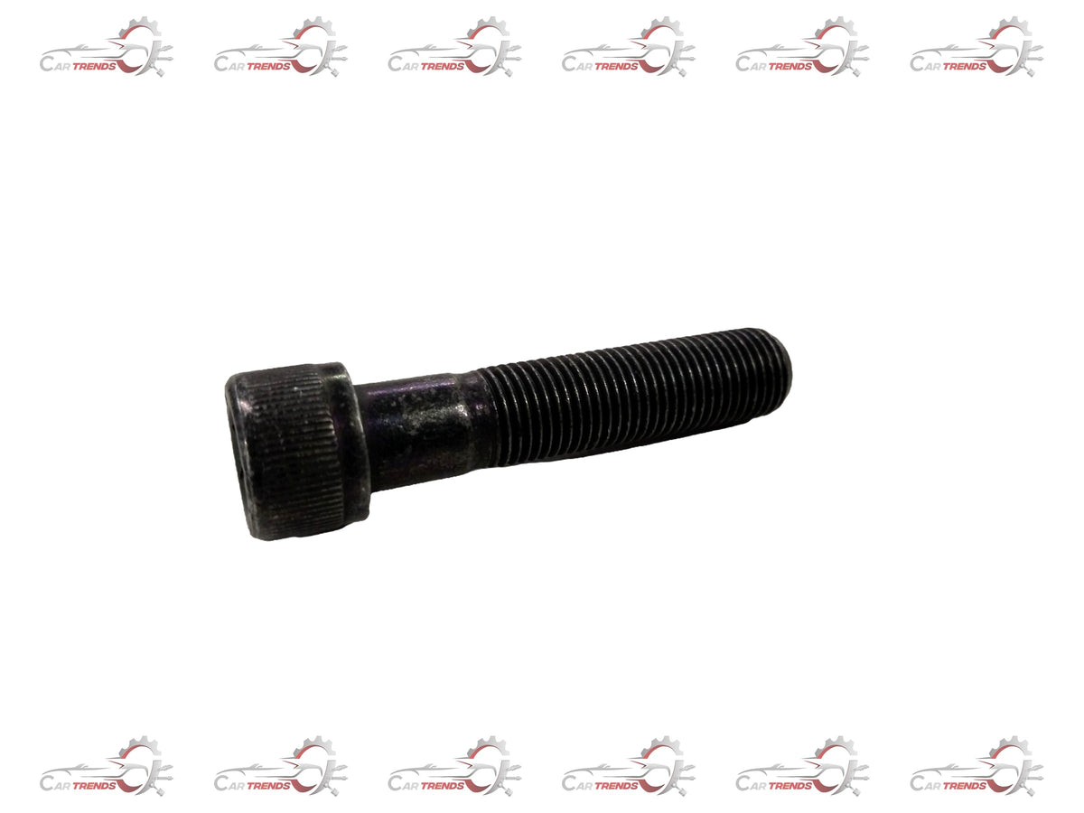 CarTrends Chevrolet Tavera gear case bolt, close-up of black metal bolt part for gear assembly replacement.