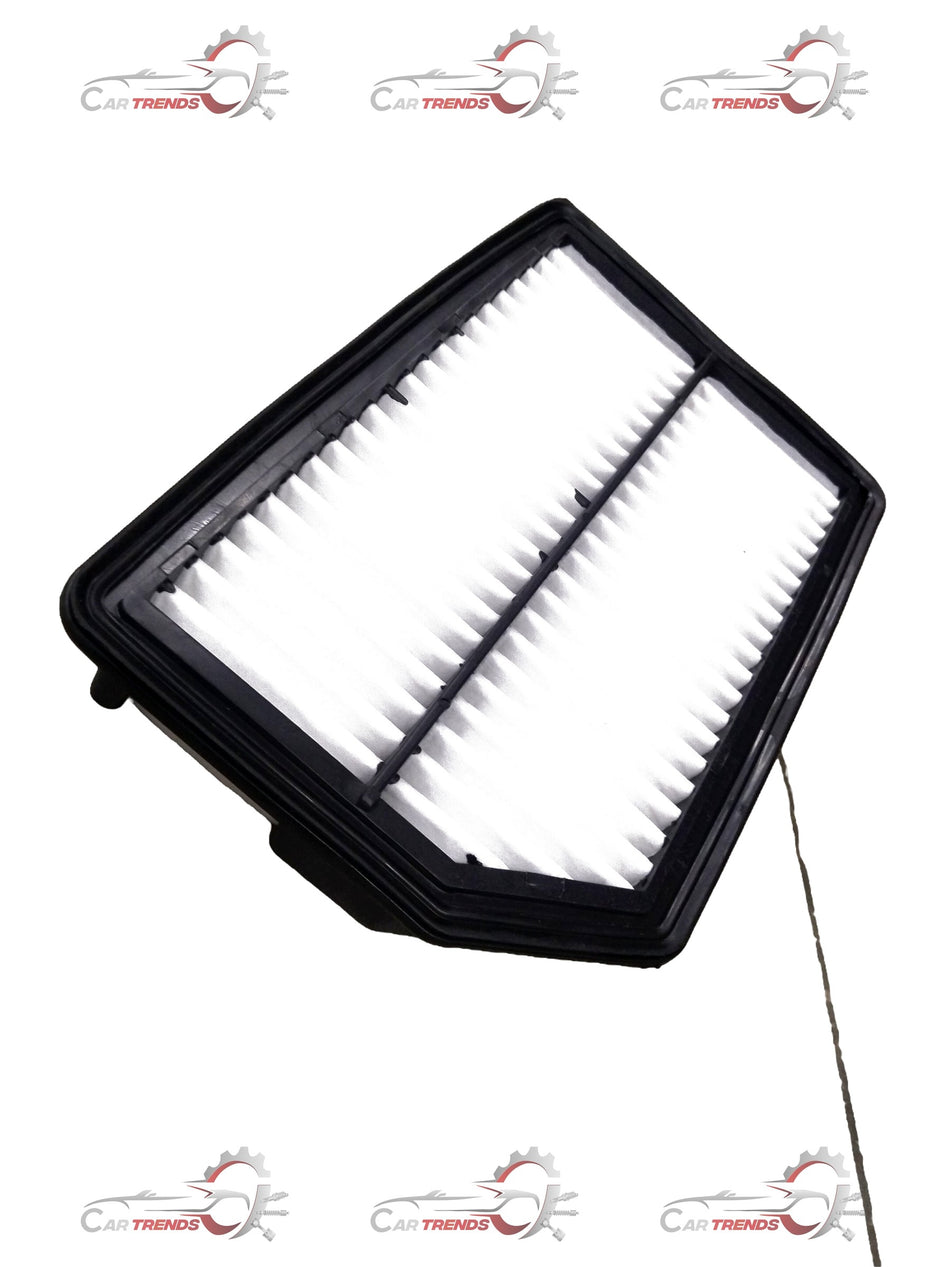 CarTrends Amaze air filter, rectangular automotive filter with pleated paper media for engine air intake filtration.