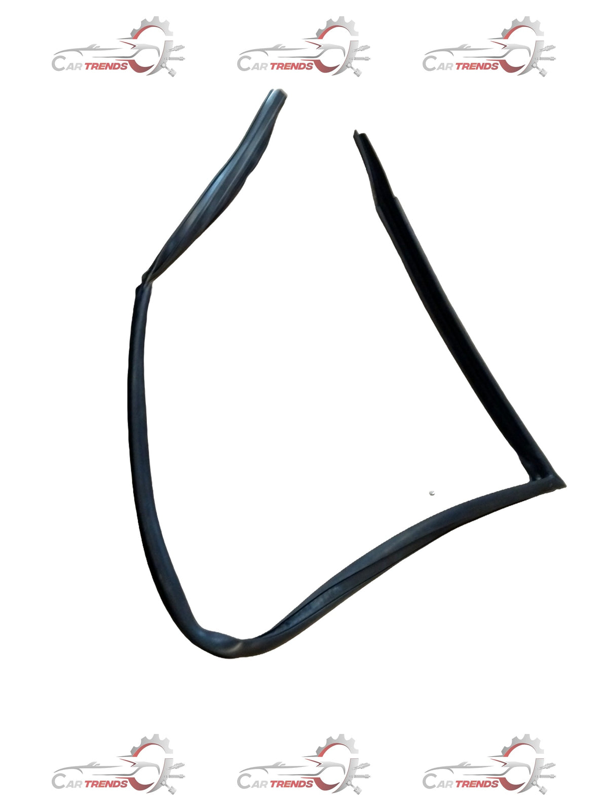 Mahindra Bolero front right door window glass seal by CarTrends, showing close-up of the rubber seal fitted around the window opening.